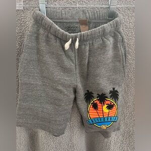 Californian Vintage Gray Print Kids Shorts